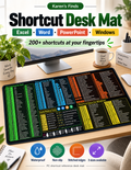 Shortcut Desk Mat for Excel, Word, PowerPoint & Windows