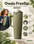 Owala FreeSip 40 oz Stainless Steel Water Bottle – Off Road