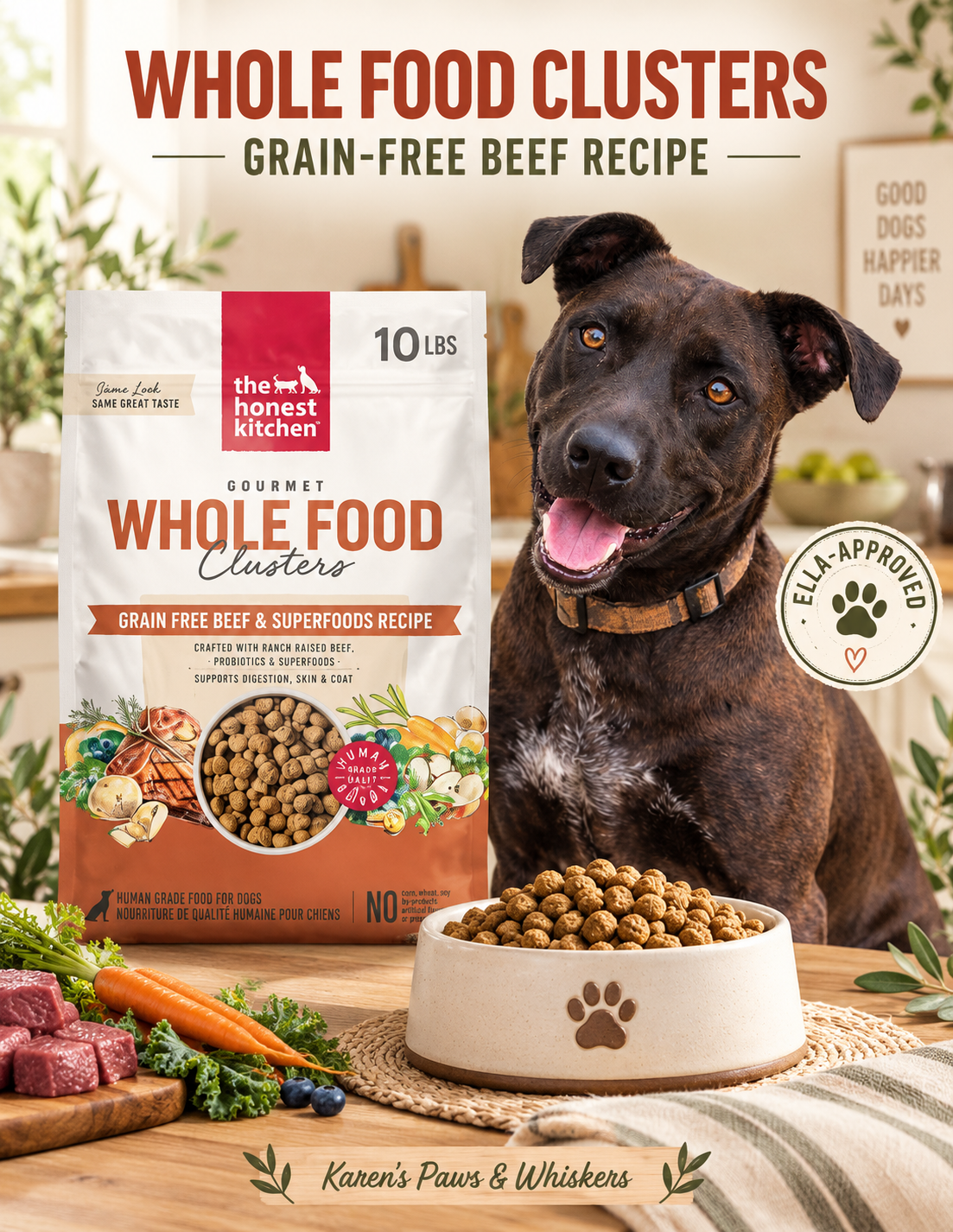 The Honest Kitchen Grain-Free Beef Whole Food Clusters