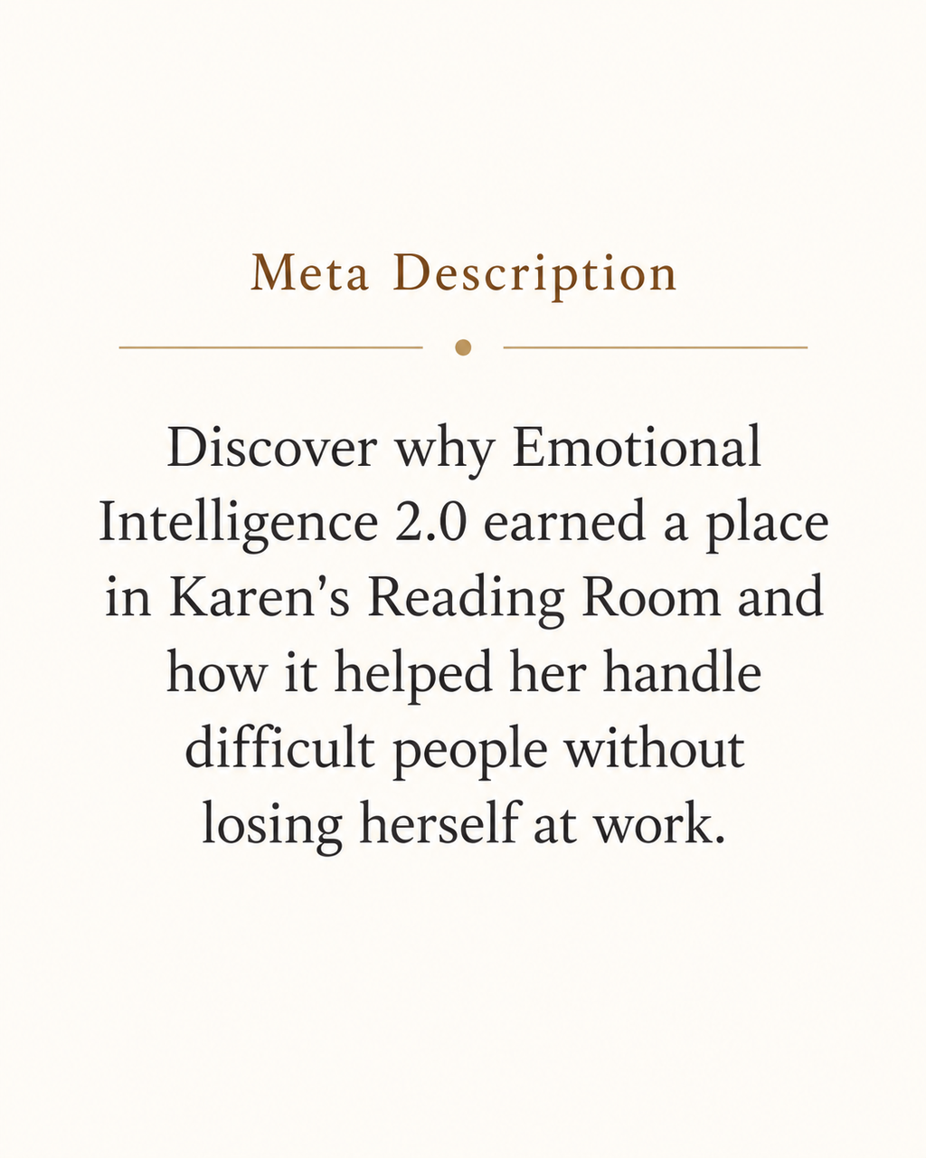 Emotional Intelligence 2.0
